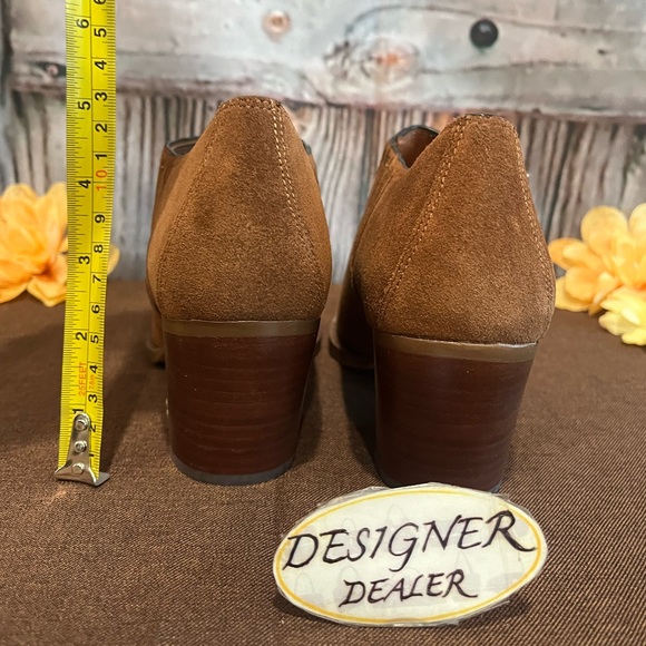 COACH Perri Suede Ankle Bootie NEW Size 6.5C Cognac FG4193 - Picture 5 of 10